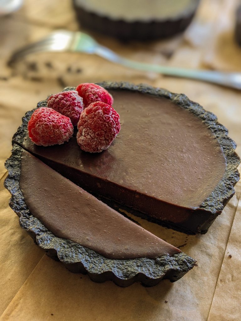 chocolate raspberry tarts