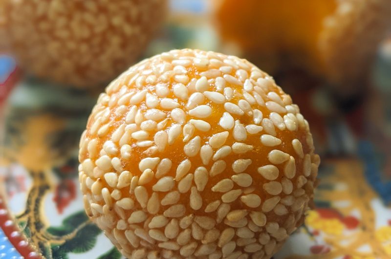 Sweet potato sesame balls