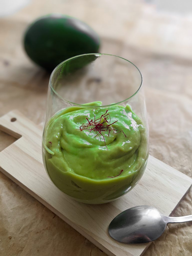vegan avocado pudding