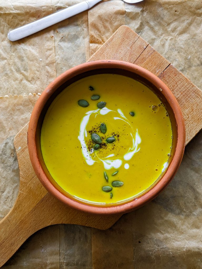 Easy Blender Pumpkin Potato Soup - Running to the Kitchen