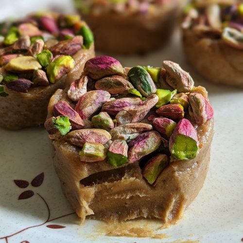 Vegan Tahini Halva with Pistachios - siftnwhisk